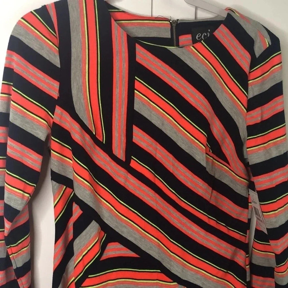 eci New York Abstract Striped Dress - Picture 2 of 7